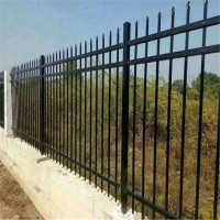 镀锌管围墙栏杆 锌钢护栏 铁艺护栏 喷塑围墙护栏 组装式栏杆 围墙防盗护栏